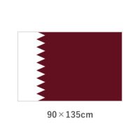 カタール エクスラン外国旗(90×135cm)　TNA-041-3