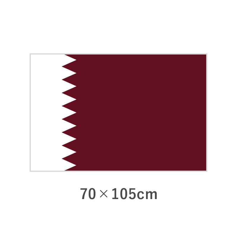 カタール エクスラン外国旗(70×105cm)　TNA-041-5