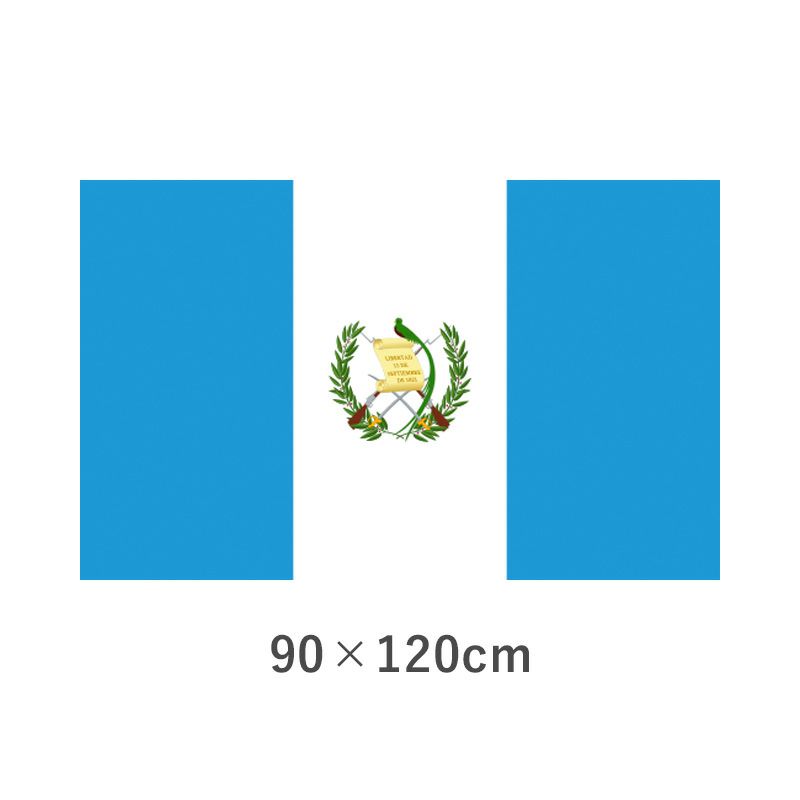 グアテマラ 転写外国旗(90×120cm)　TNA-058-2