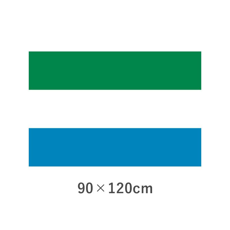 シエラレオネ エクスラン外国旗(90×120cm)　TNA-072-2