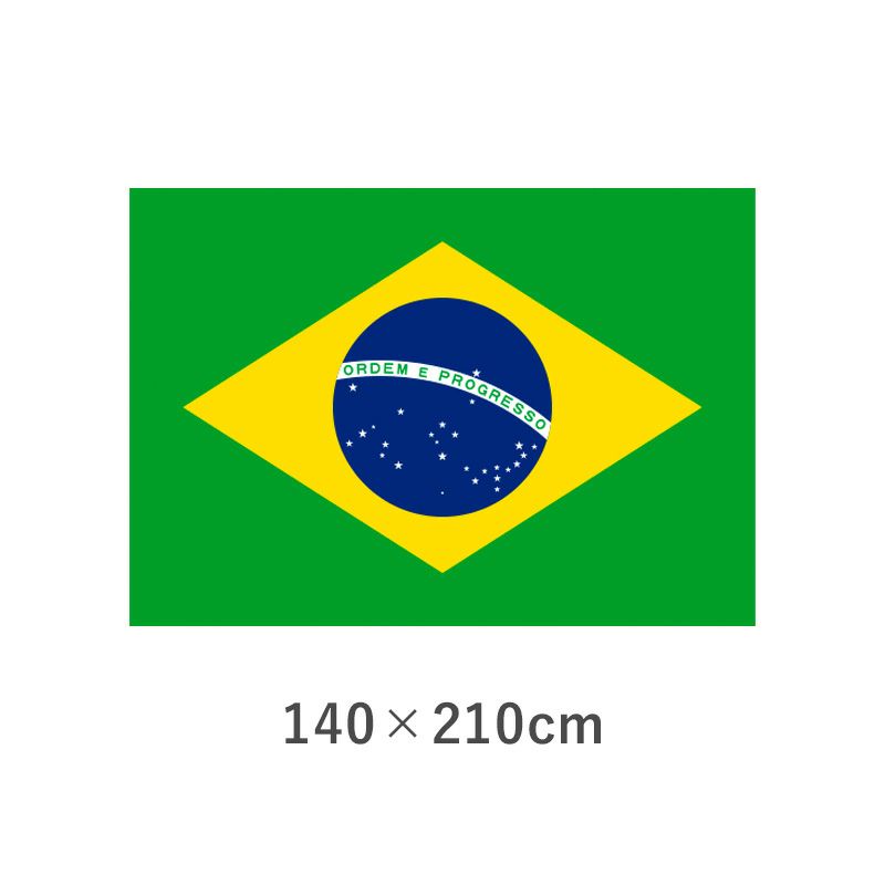 ブラジル エクスラン外国旗(140×210cm)　TNA-145-6