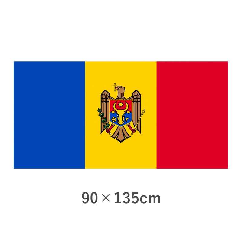 モルドバ 転写外国旗(90×135cm)　TNA-181-3