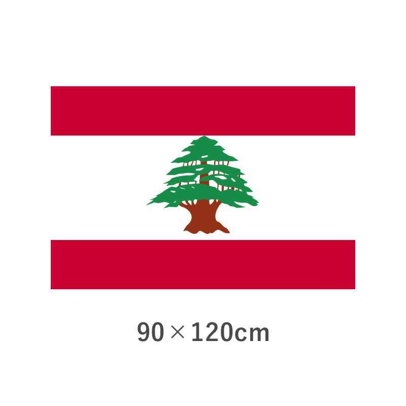 レバノン エクスラン外国旗(90×120cm)　TNA-196-2
