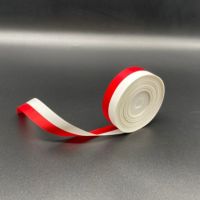 テープカット用テープ 紅白振分リボン大(24ｍｍ巾×30ｍ) 
