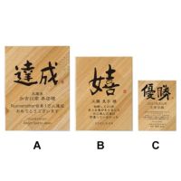 竹製表彰楯 「こころの文字」【WIN-AK-1684】
