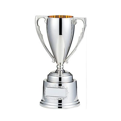 シルバー製トロフィー 約298g 優勝カップ】アンチ製シルバーカップ フタ付き NO4553シリーズ