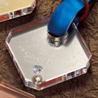 ダイヤメダル WIN-ZNA-9043 （直径90mm)銀