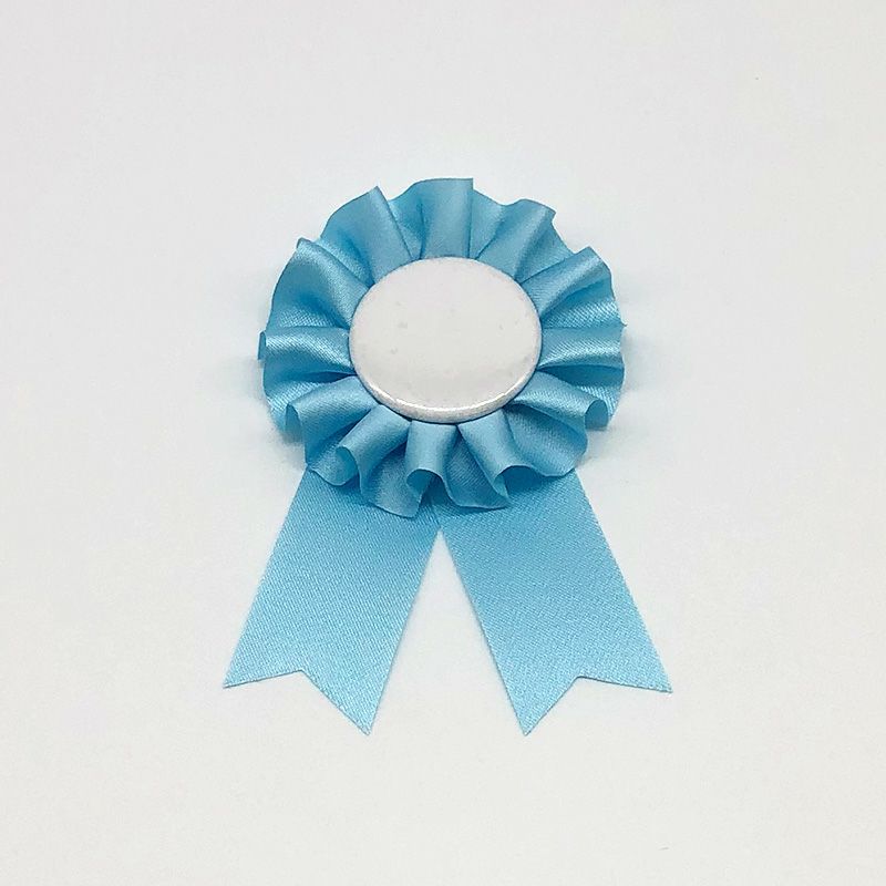 ロゼットリボン（水色）