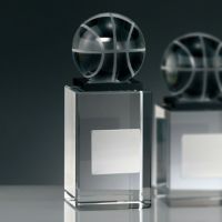 バスケットボールガラストロフィー　フィギュアセレクション WEA-BW-2610-A（130mm）