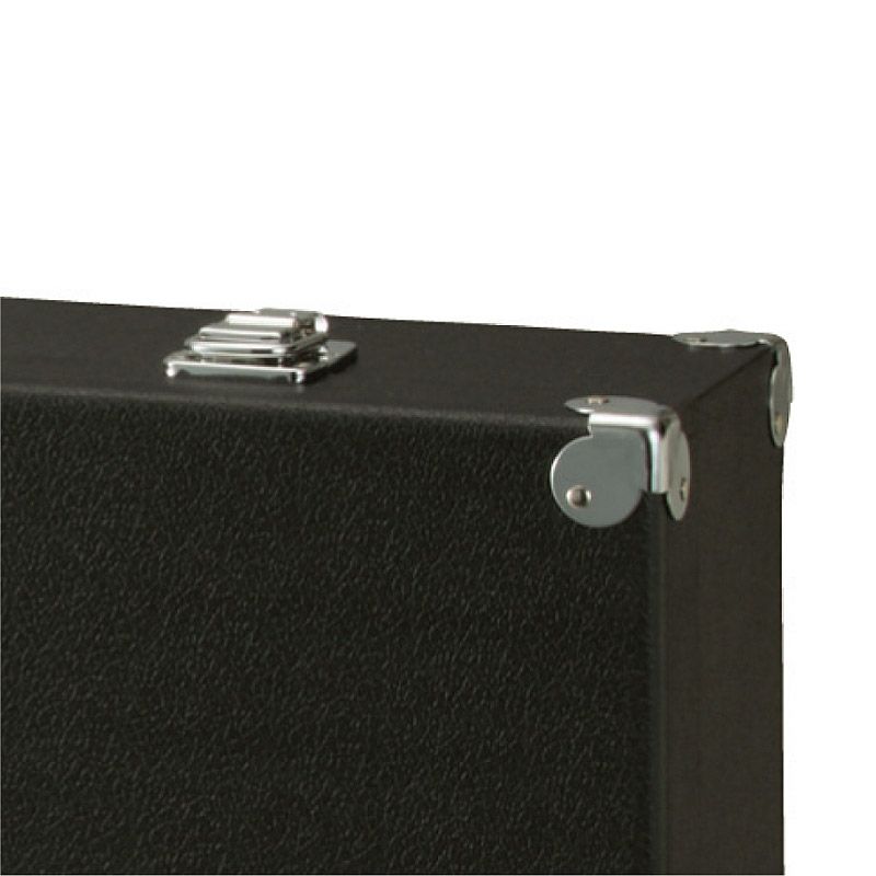 旗保存箱　黒レザー張棚付き大型トランク 