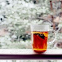 名入れガラスマグ・花茶 (230 ml)