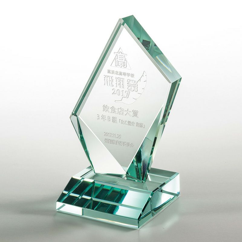 2Dガラストロフィー VSH-VOT.507（高さ140mm)