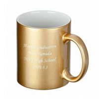  陶器マグカップ(320ml) ゴールド